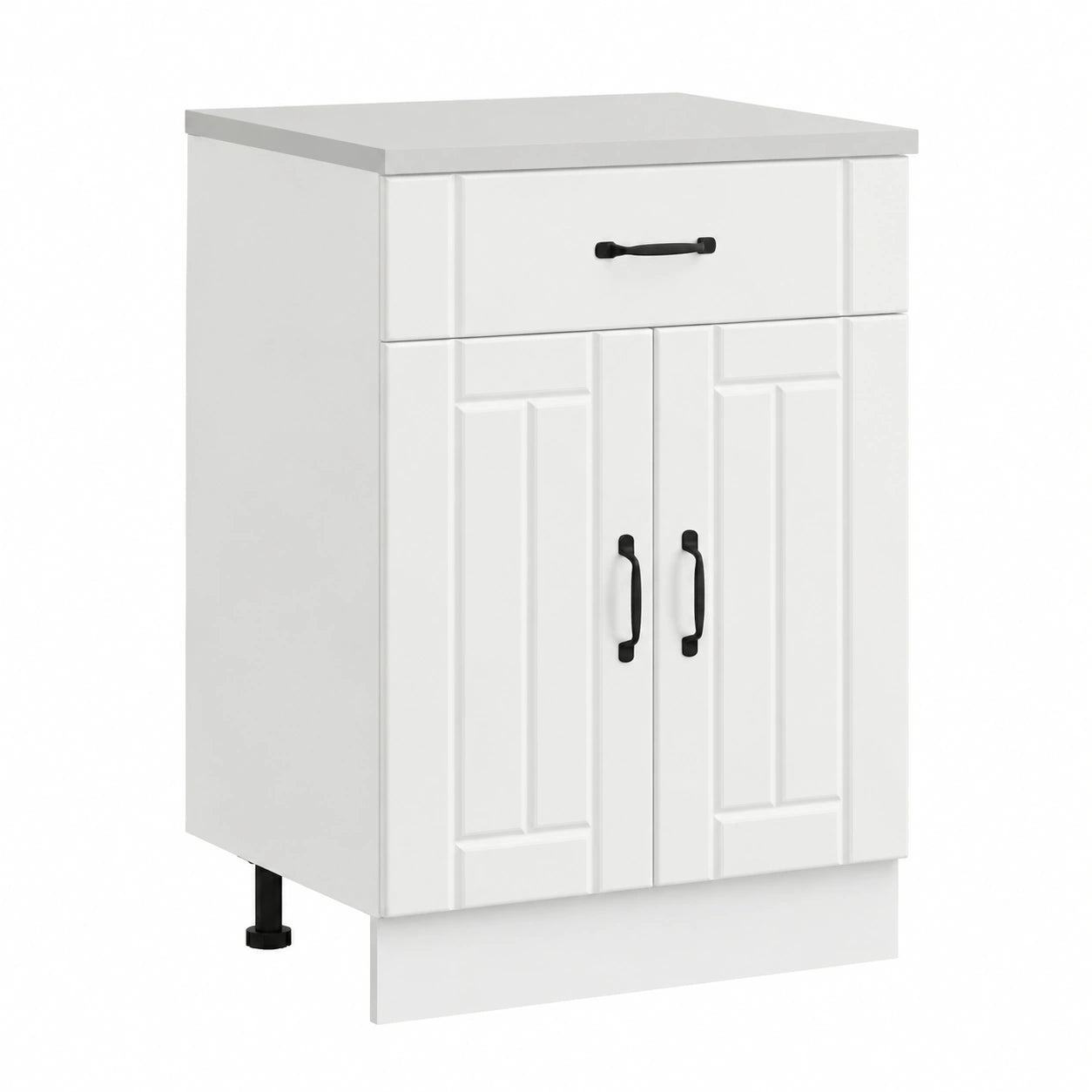 Armoire, réglable, avec rangement, avec portes, coloris blanc, pour la chambre