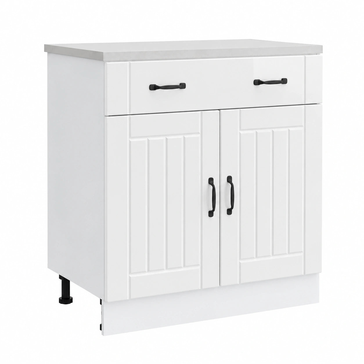 Armoire, réglable, avec rangement, avec portes, coloris blanc, pour la chambre