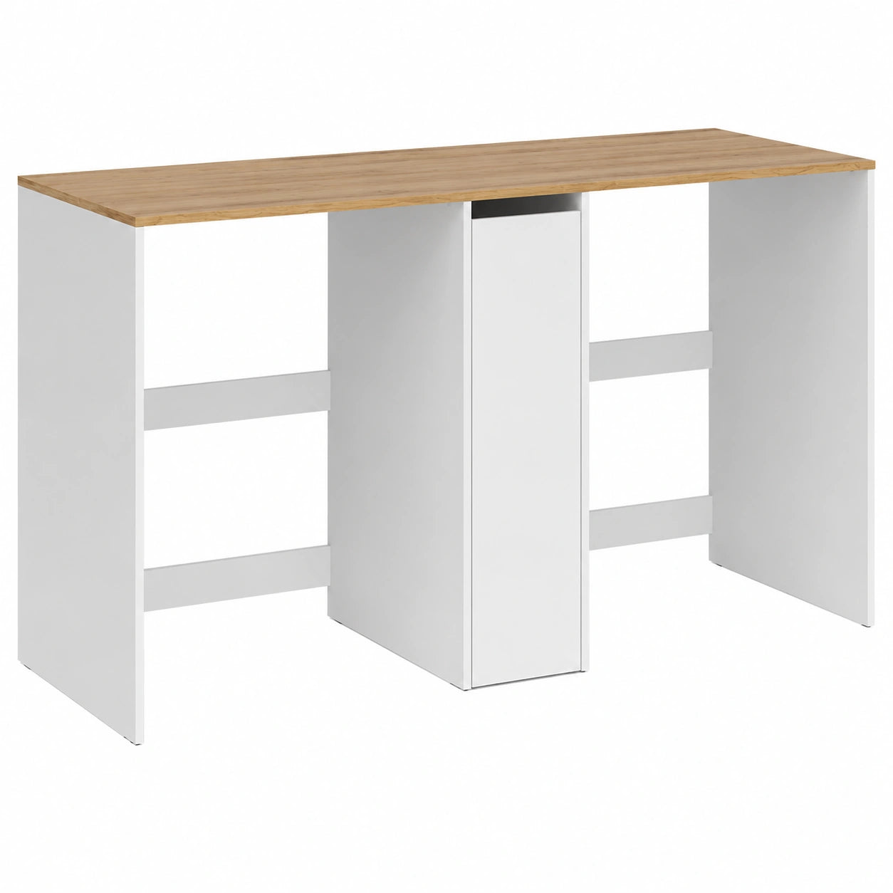 Armoire, avec rangement, en chêne, 159,8 x 88,2 cm, coloris blanc, pour la chambre