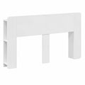 Lit, avec rangement, coloris blanc, 182,5 x 18,5 x 80 cm, pour la chambre