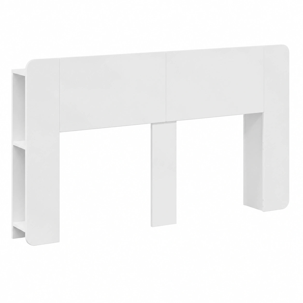 Lit, avec rangement, coloris blanc, 182,5 x 18,5 x 80 cm, pour la chambre
