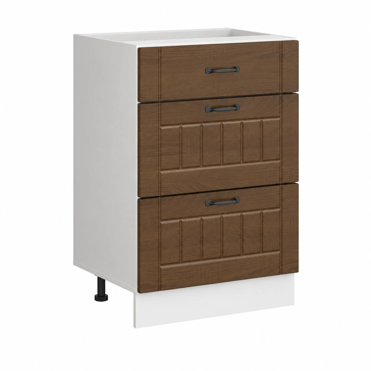 Armoire, avec tiroirs, en chêne, coloris marron, pour la chambre