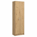Armoire, en chêne, avec rangement, avec étagères, avec portes, 55 x 25 x 189 cm, pour la chambre