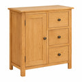 Armoire, avec rangement, avec tiroirs, avec portes, en chêne, 70 x 35 x 75 cm, pour la chambre