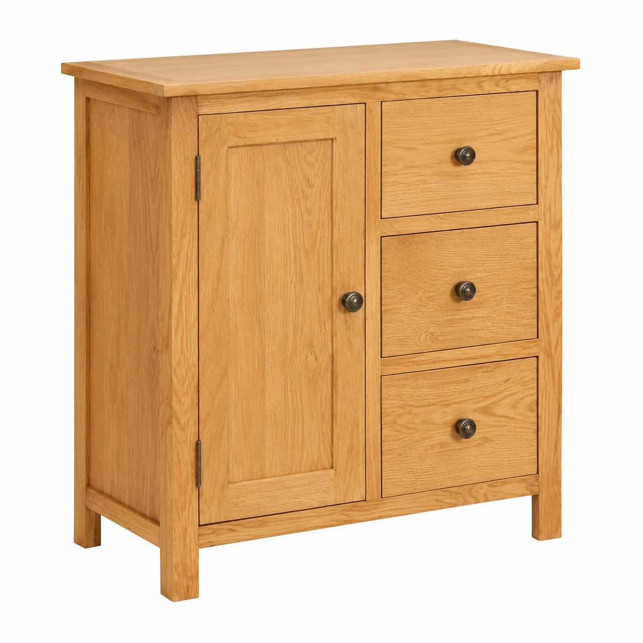 Armoire, avec rangement, avec tiroirs, avec portes, en chêne, 70 x 35 x 75 cm, pour la chambre