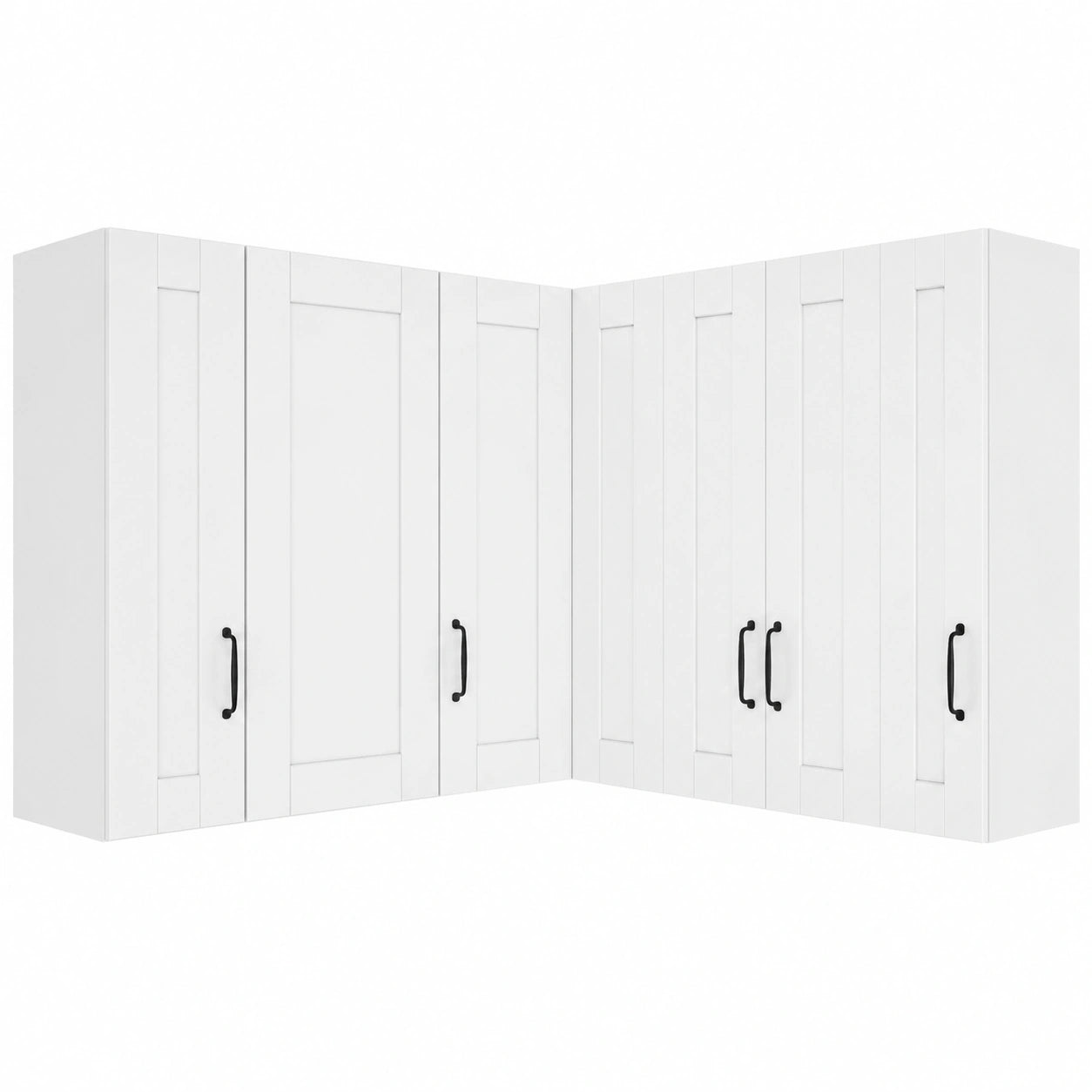 Armoire, avec rangement, avec étagères, avec portes, coloris blanc, 57 x 57 x 100 cm, pour la chambre