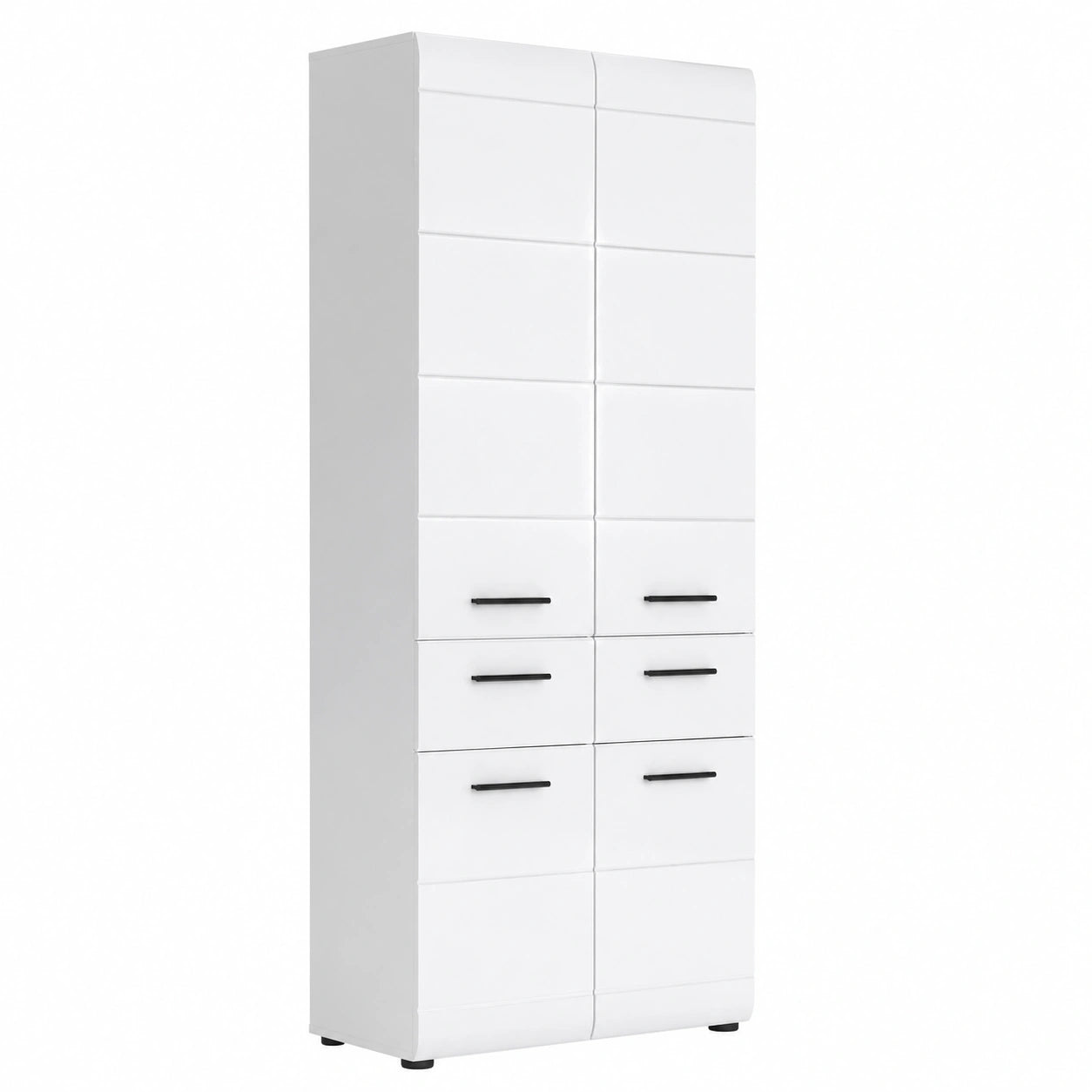 Armoire, avec rangement, 60 x 182 x 31 cm, coloris blanc, pour la chambre