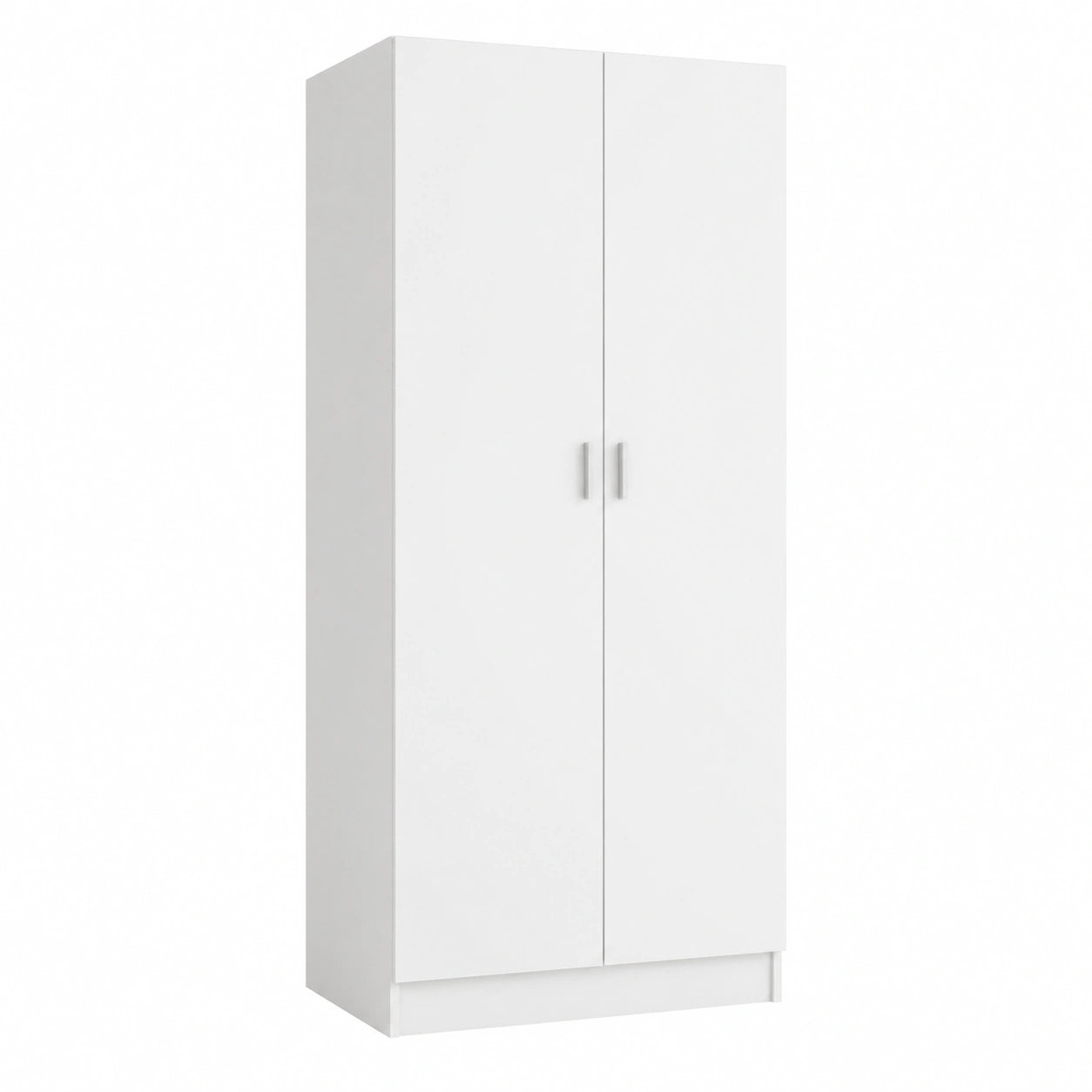 Armoire, avec rangement, avec étagères, avec portes, coloris blanc, pour la chambre