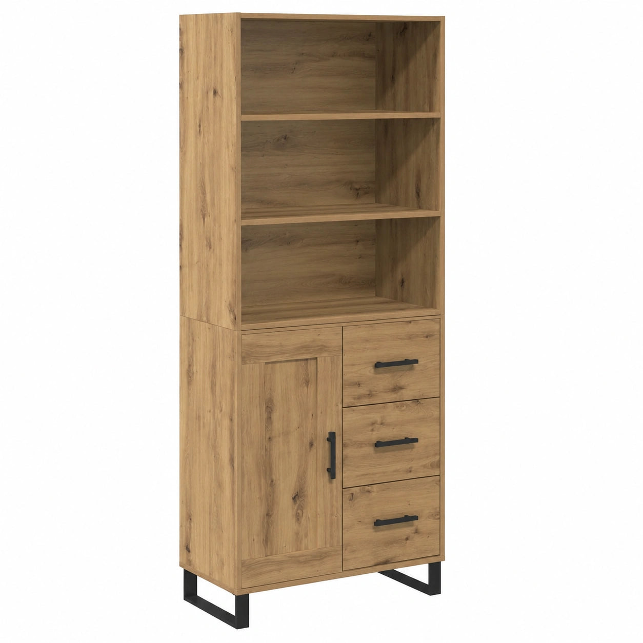 Armoire, avec rangement, en chêne, 2 pièces, pour la chambre